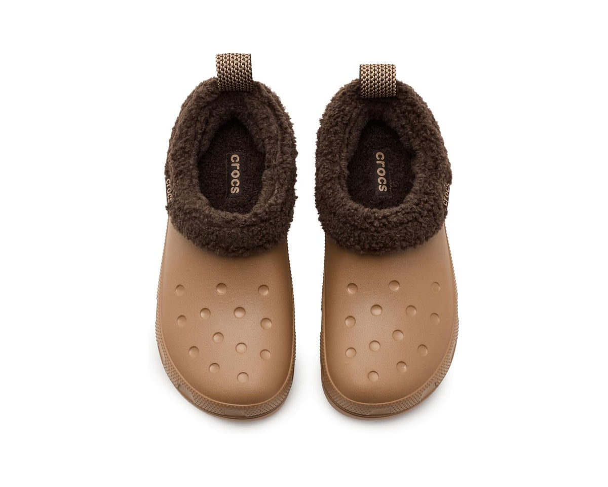 Unisex Crocs Classic Lined Shorty, Faux Fur Winter Boots Sepia