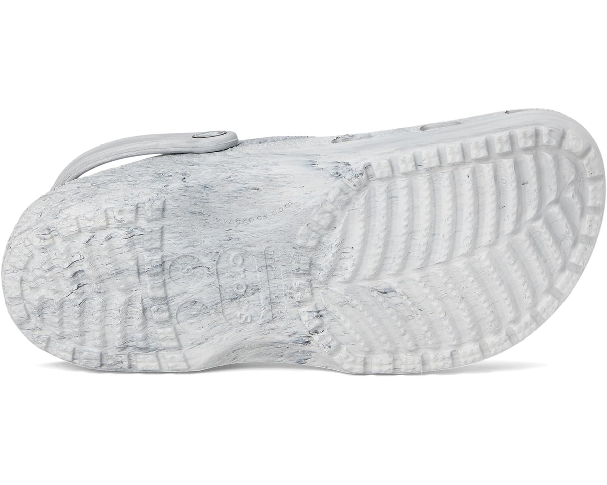 Unisex Crocs Classic Marbled Tie-Dye Clog Grey Swirl