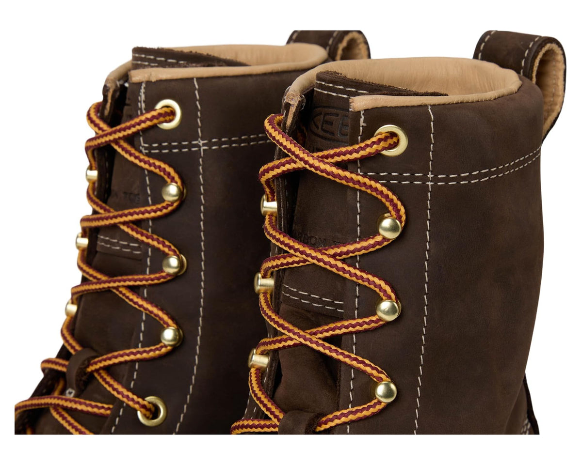 Men's KEEN Utility Liberty 8 Waterproof 90? Heel Boots (Carbon Toe) Coffee Bean/Black