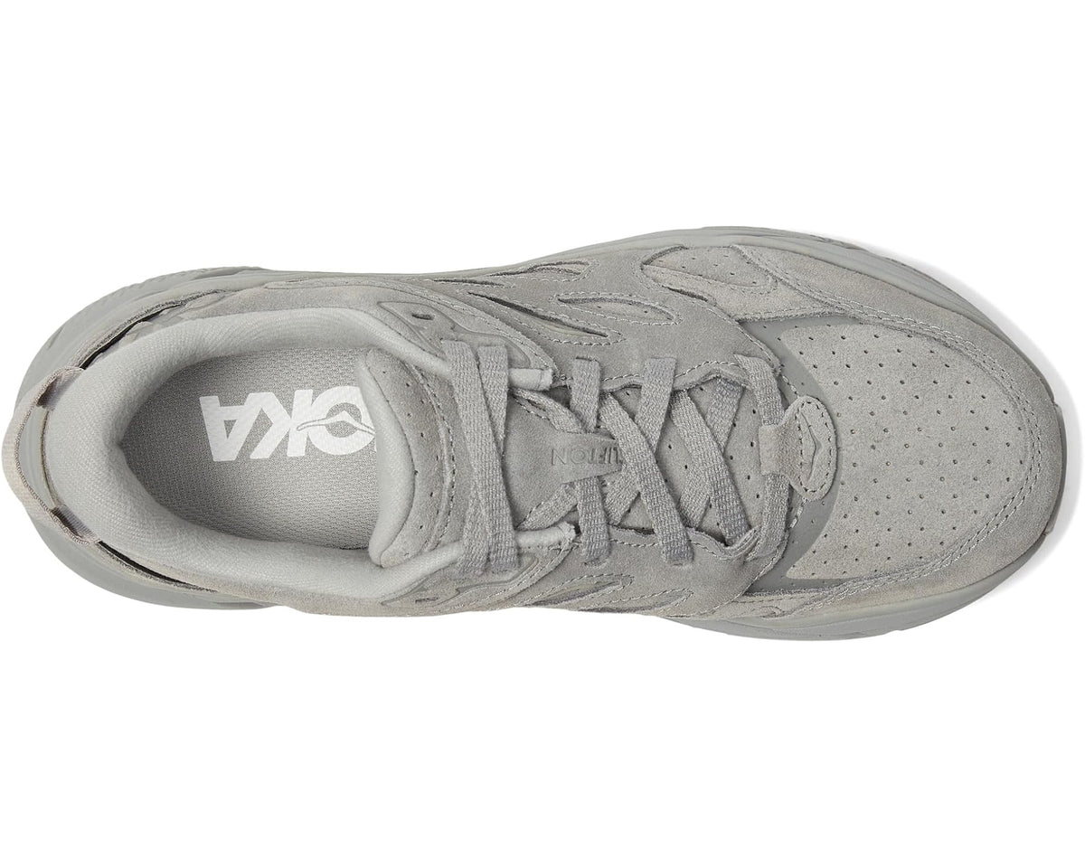 Unisex Hoka Clifton L Suede Limestone/Limestone