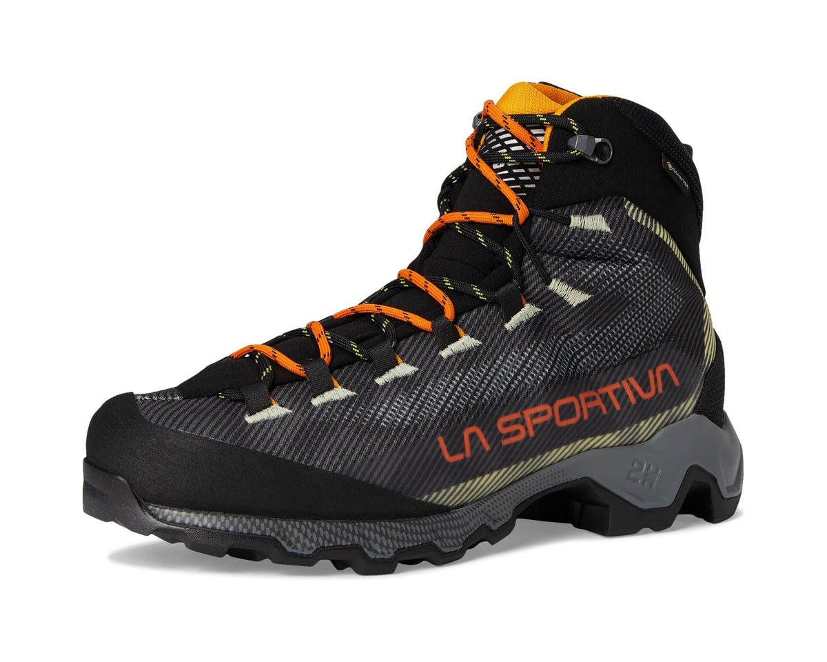 Men's La Sportiva Aequilibrium Hike GTX Carbon/Papaya 2