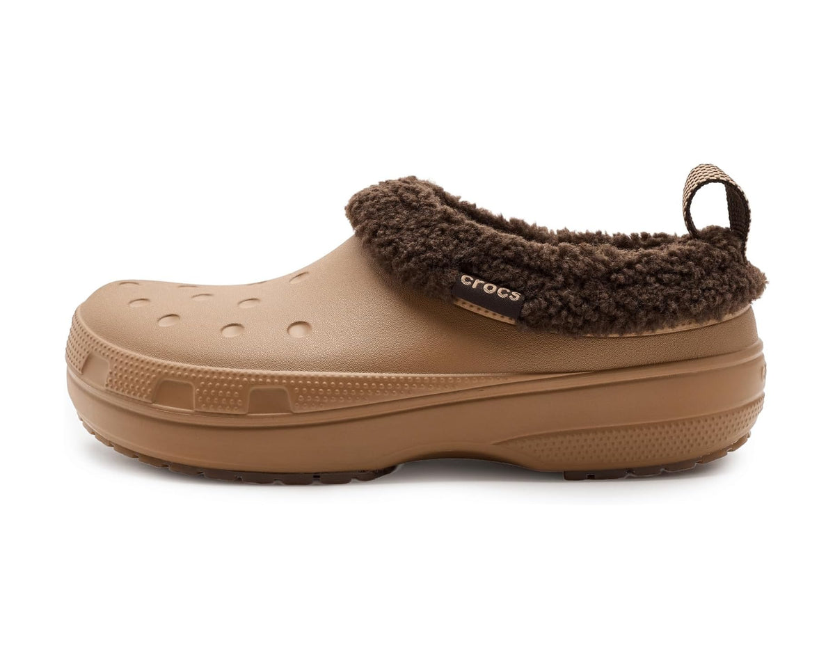 Unisex Crocs Classic Lined Shorty, Faux Fur Winter Boots Sepia