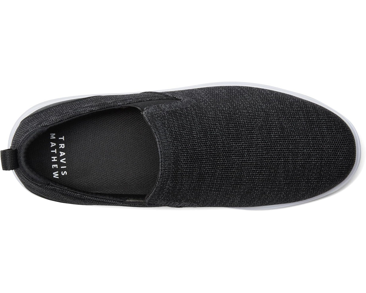 Men's TravisMathew The Daily Knit Slip Heather Black