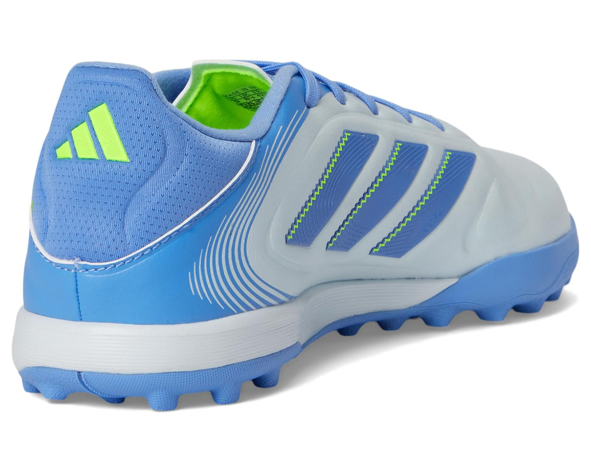 Unisex adidas Copa Pure 3 League Turf Soccer Cleats Halo Blue/Blue Fusion/Lucid Lemon