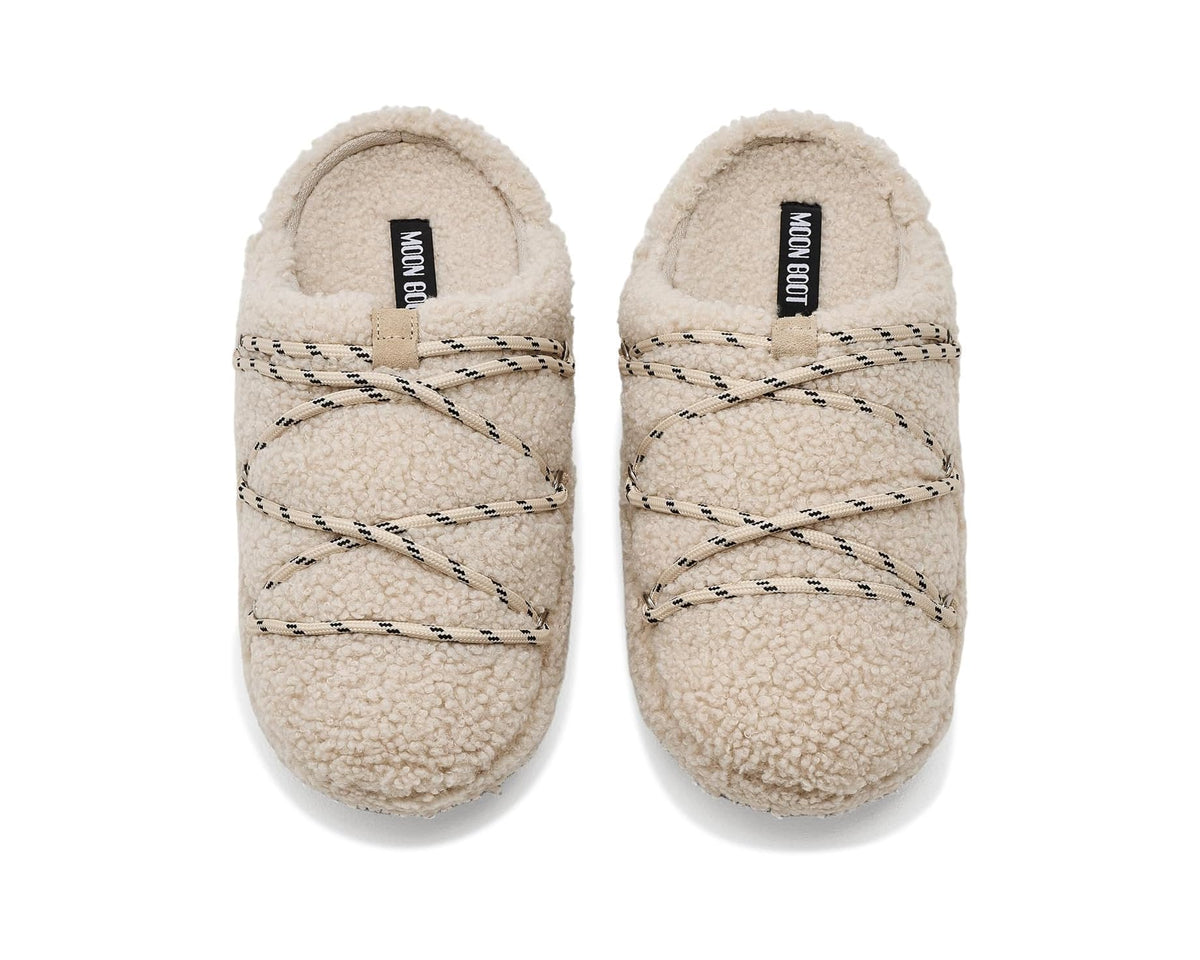 Unisex MOON BOOT Teddy Slipper Sand