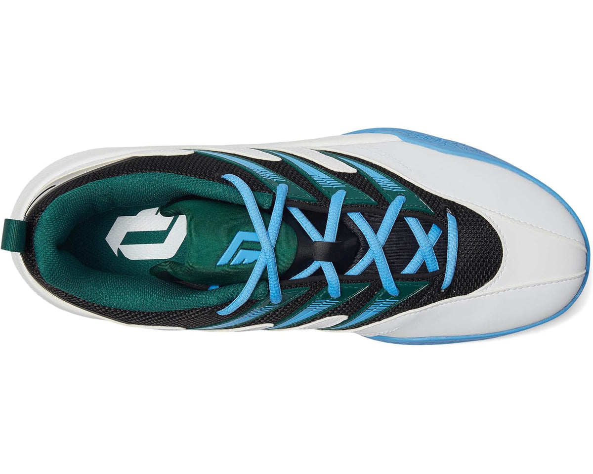 Unisex adidas Dame Certified 3 Basketball Shoes White/Collegiate Green/Blue Burst