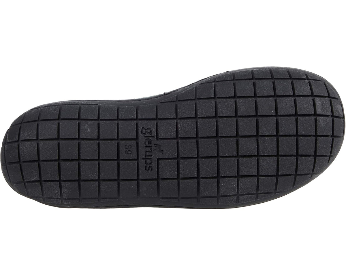 Unisex Glerups Wool Shoe Rubber Outsole Forest/Black Rubber