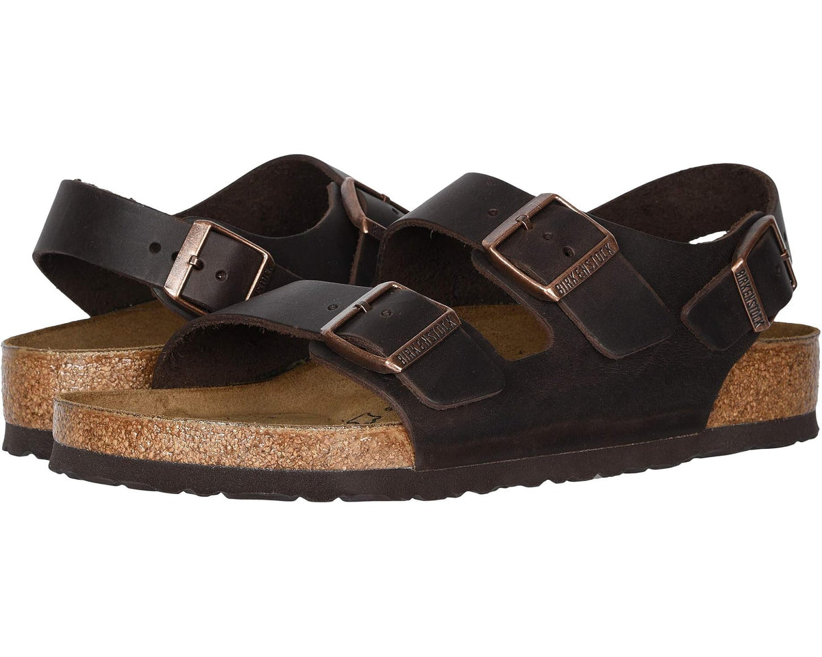 Unisex Birkenstock Milano - Oiled Leather (Unisex) Habana Oiled Leather