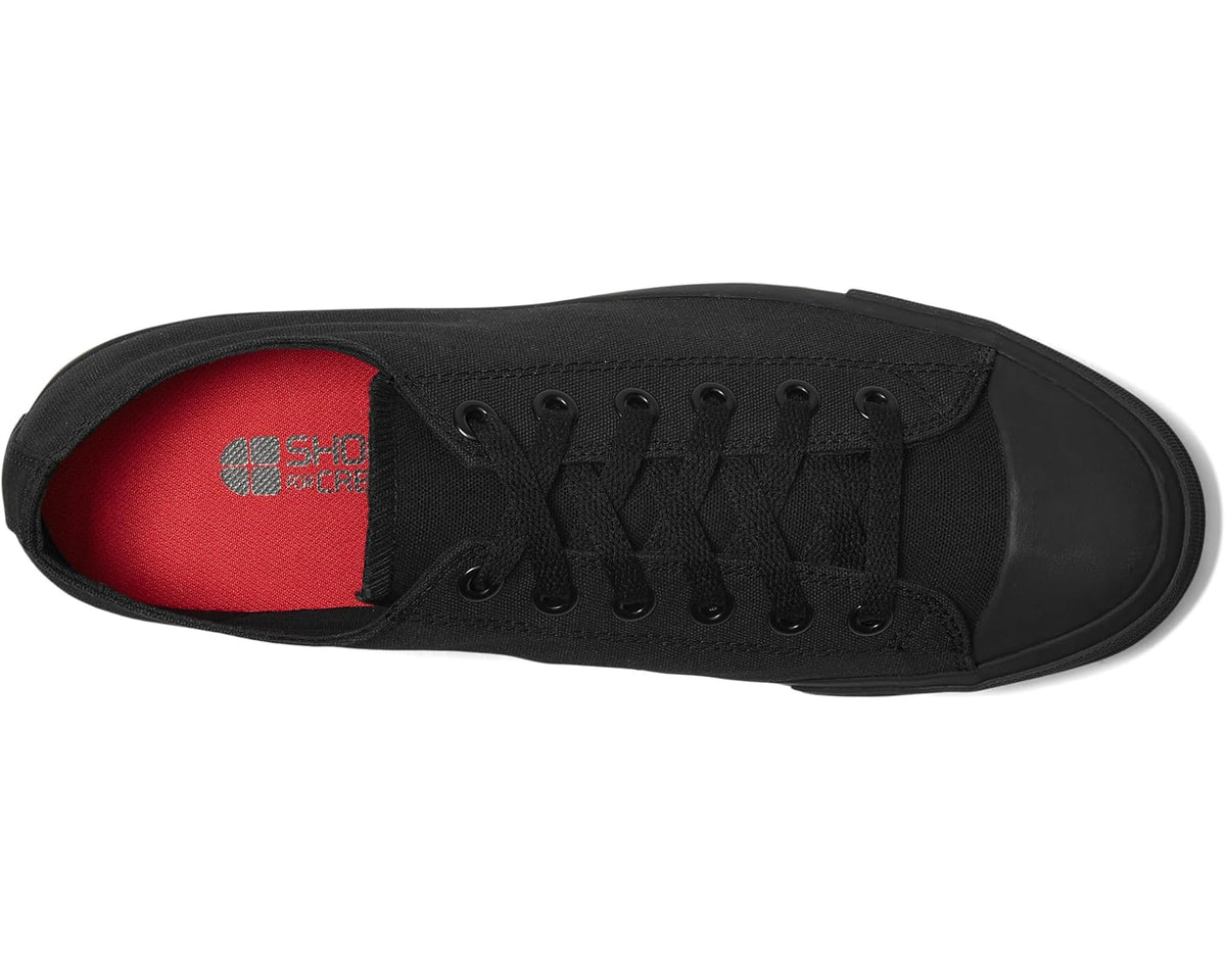Unisex Shoes for Crews Delray Black Canvas