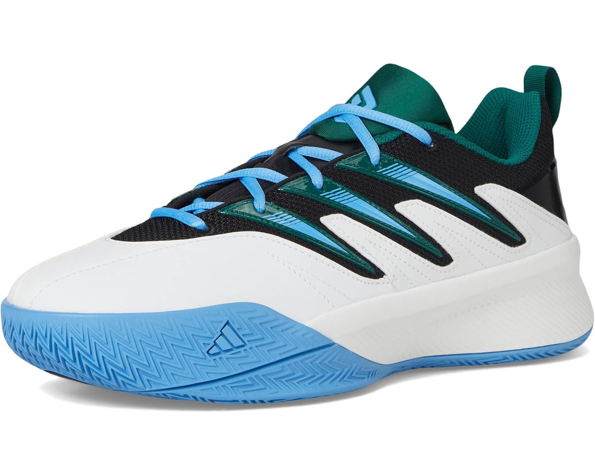 Unisex adidas Dame Certified 3 Basketball Shoes White/Collegiate Green/Blue Burst