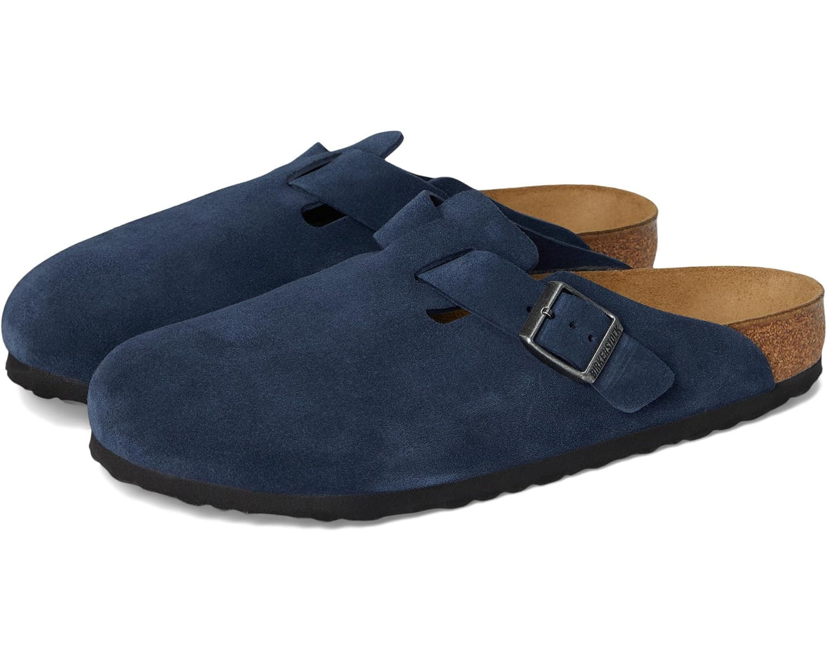 Unisex Birkenstock Boston - Suede (Unisex) New Navy