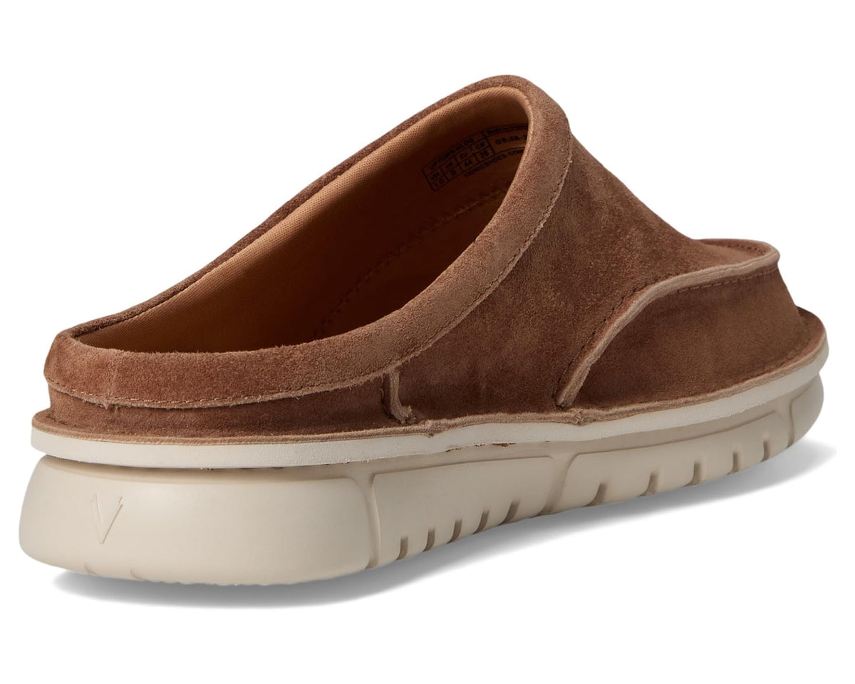 Men's VIONIC Muptown Clogs Mules Hazelnut Brown Waxed Suede