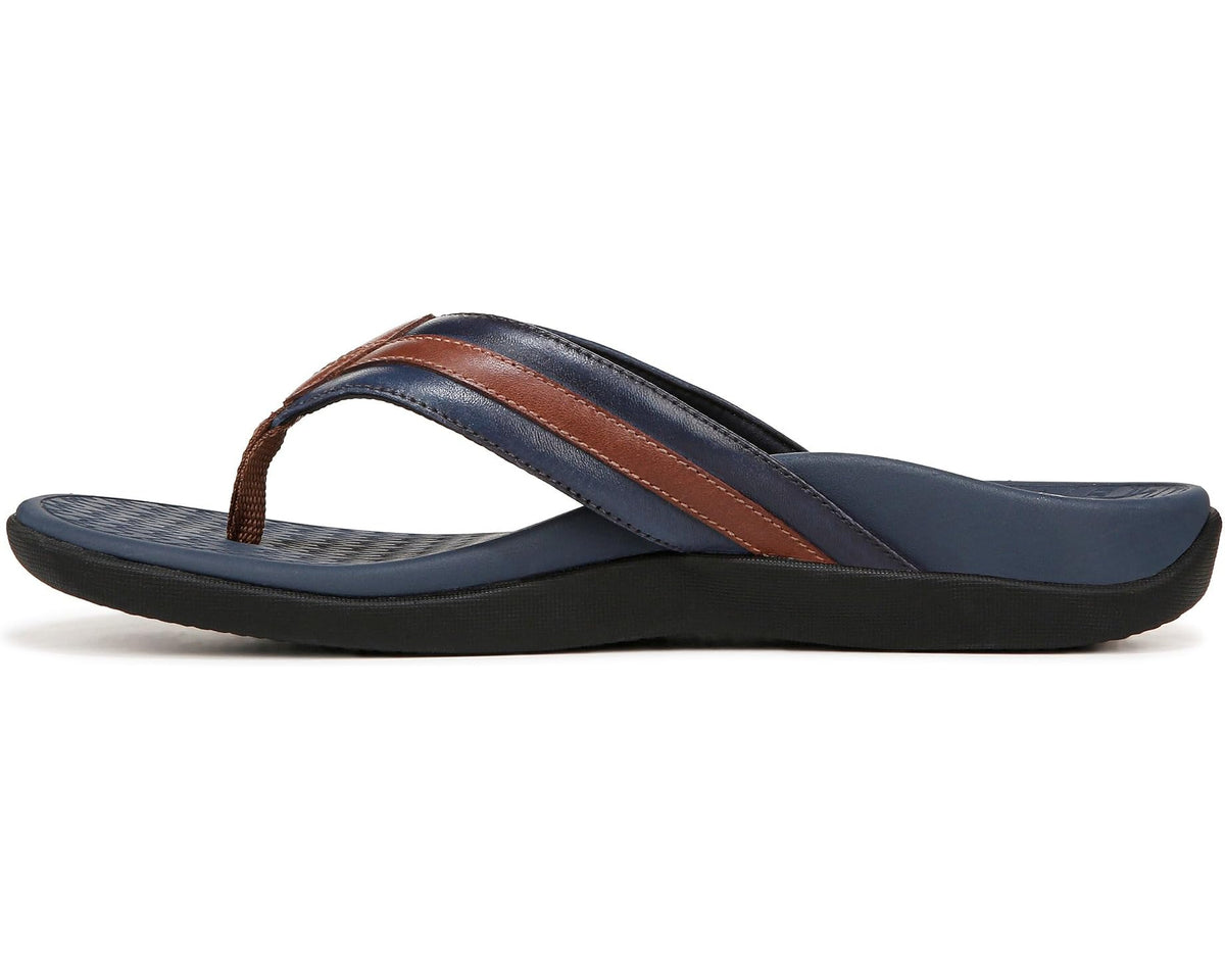 Men's VIONIC Mtide II Navy Brown Sm Leather