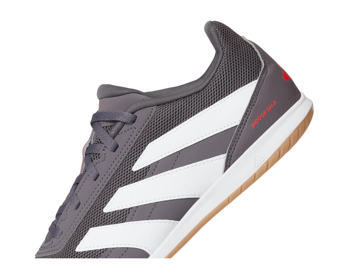 Unisex adidas Predator Club Indoor Sala Soccer Cleats Grey Strata/White/Lucid Red