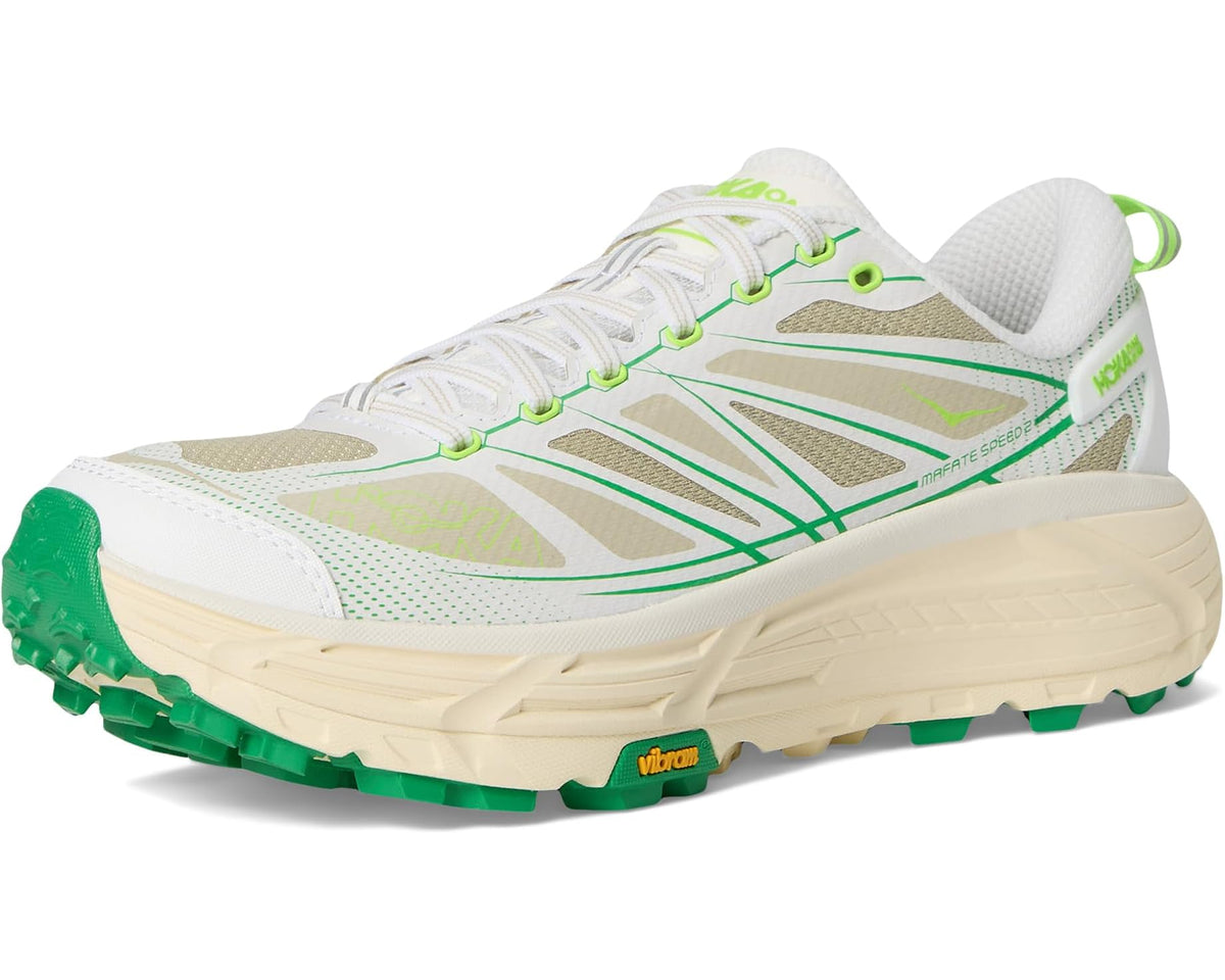 Unisex Hoka Mafate Speed 2 White/Fresh Cut Grass