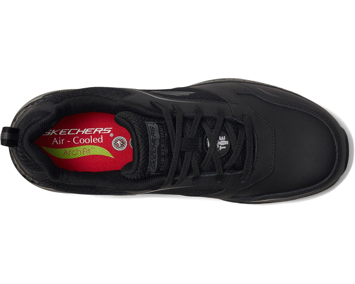 Men's SKECHERS Work Arch Fit SR Comp Toe Black/Charcoal