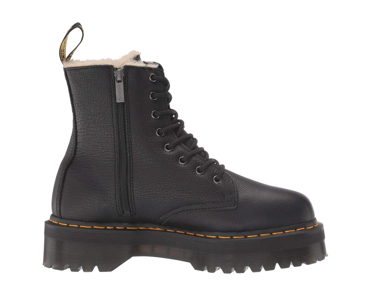 Unisex Dr. Martens Jadon Faux-Fur Lined Black