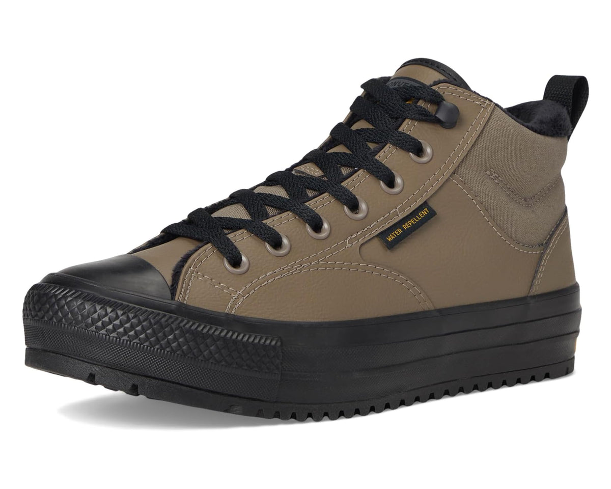 Unisex Converse Chuck Taylor All Star Malden Street Mid-Top Boots Classic Taupe/Black/Sunny Angle