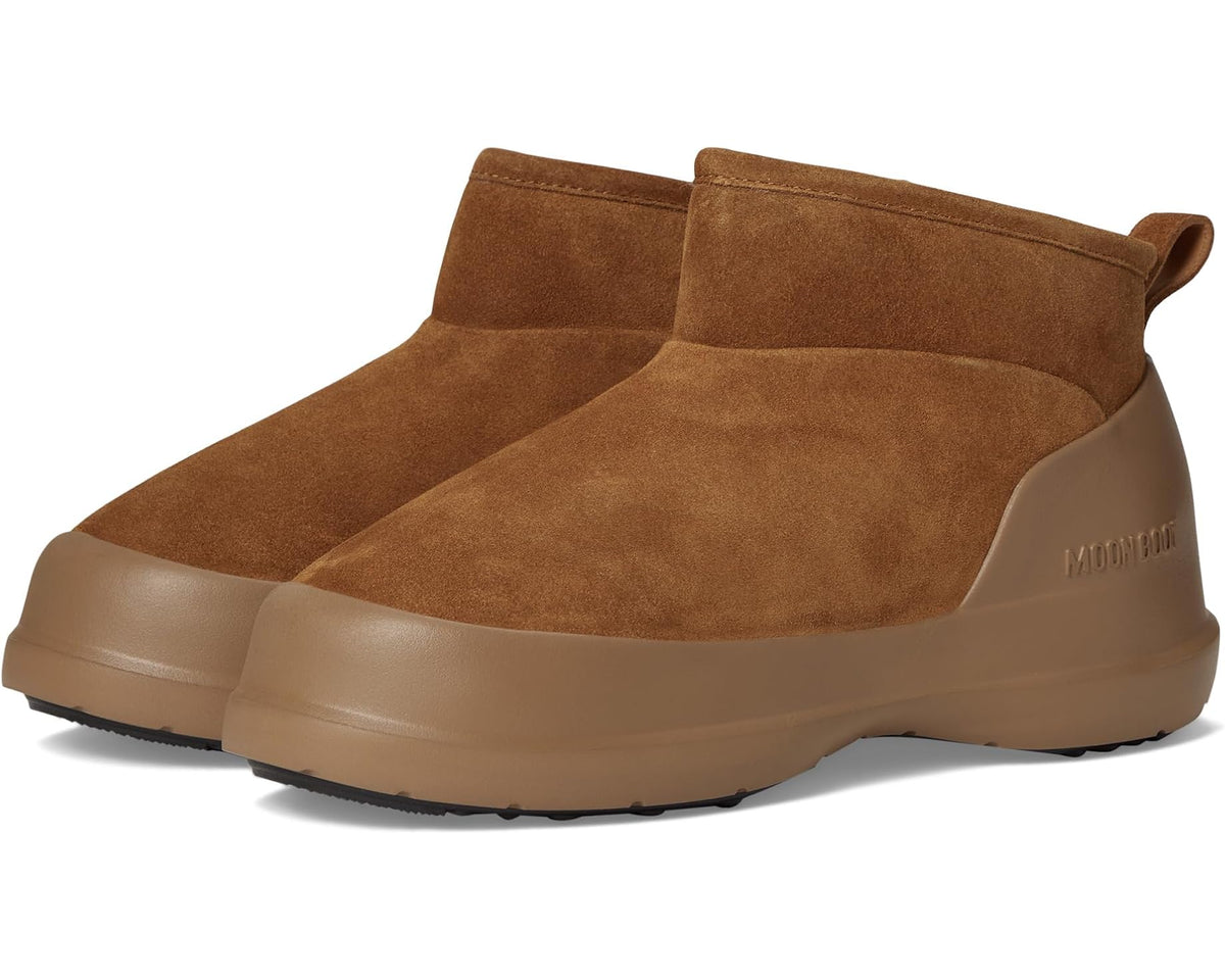 Unisex MOON BOOT Luna Low Boot Suede Cognac