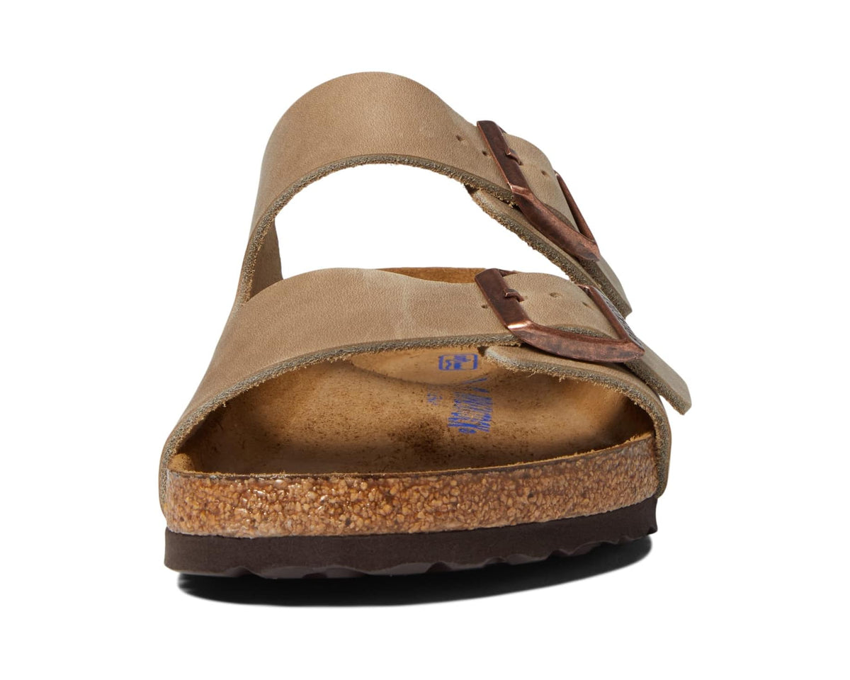 Unisex Birkenstock Arizona Soft Footbed - Oiled Leather (Unisex) Tobacco