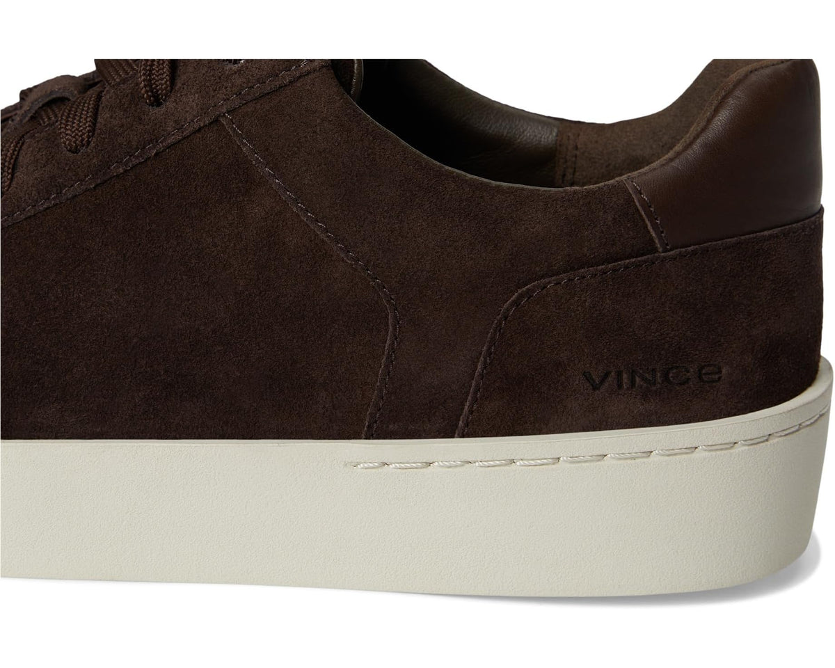 Men's Vince Peyton Lace-Up Sneakers Cocoa Brown Suede