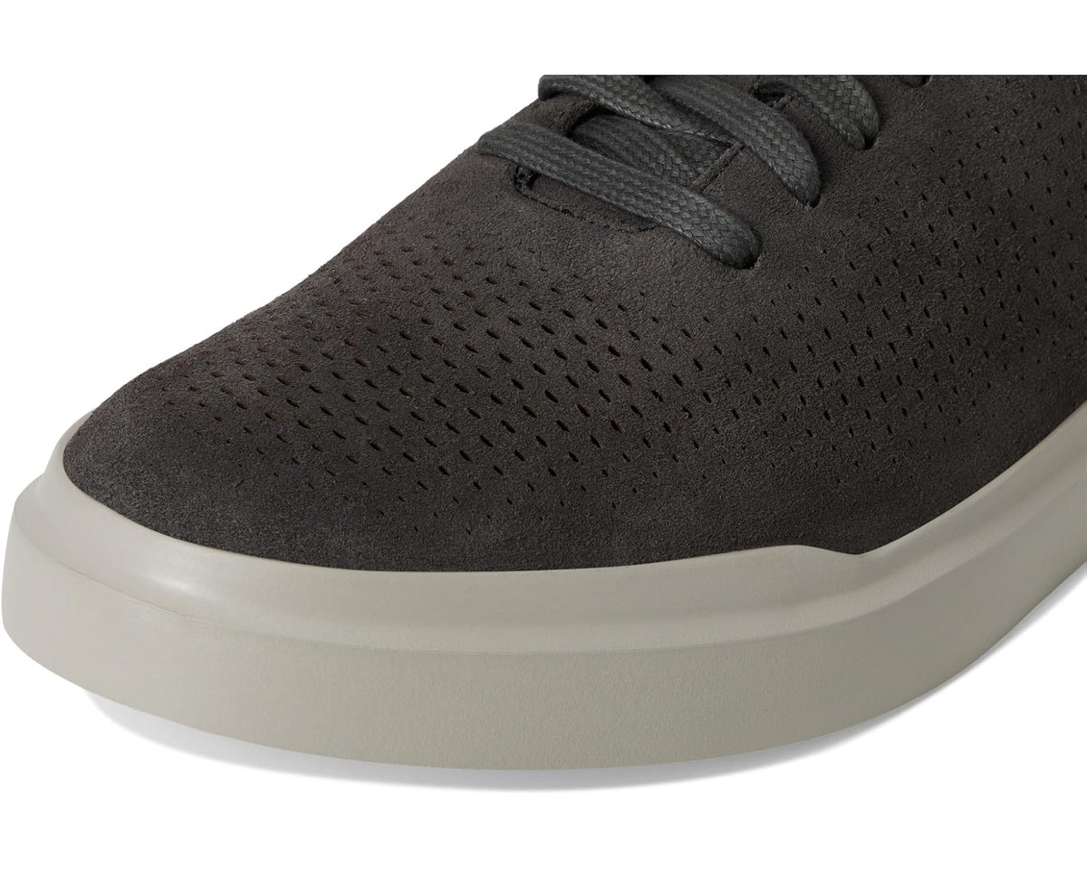 Men's Cole Haan Grandpro Laser Cut Sneakers Raven Suede/Paloma/Paloma