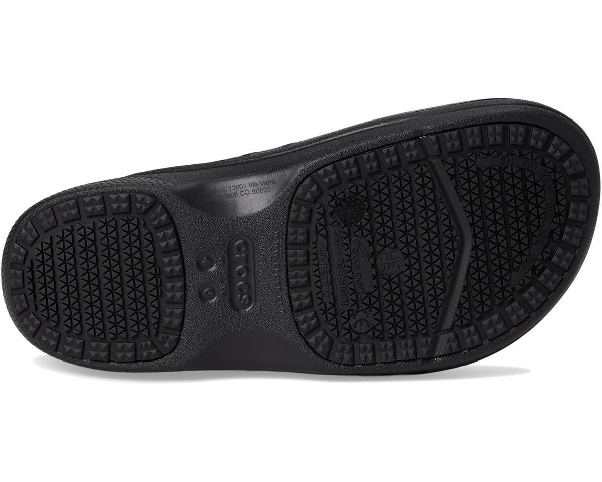Unisex Crocs Work On The Clock Work Slip-On Black