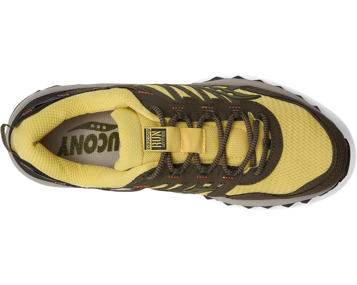 Unisex Saucony Originals Grid Peak Yellow/Walnut