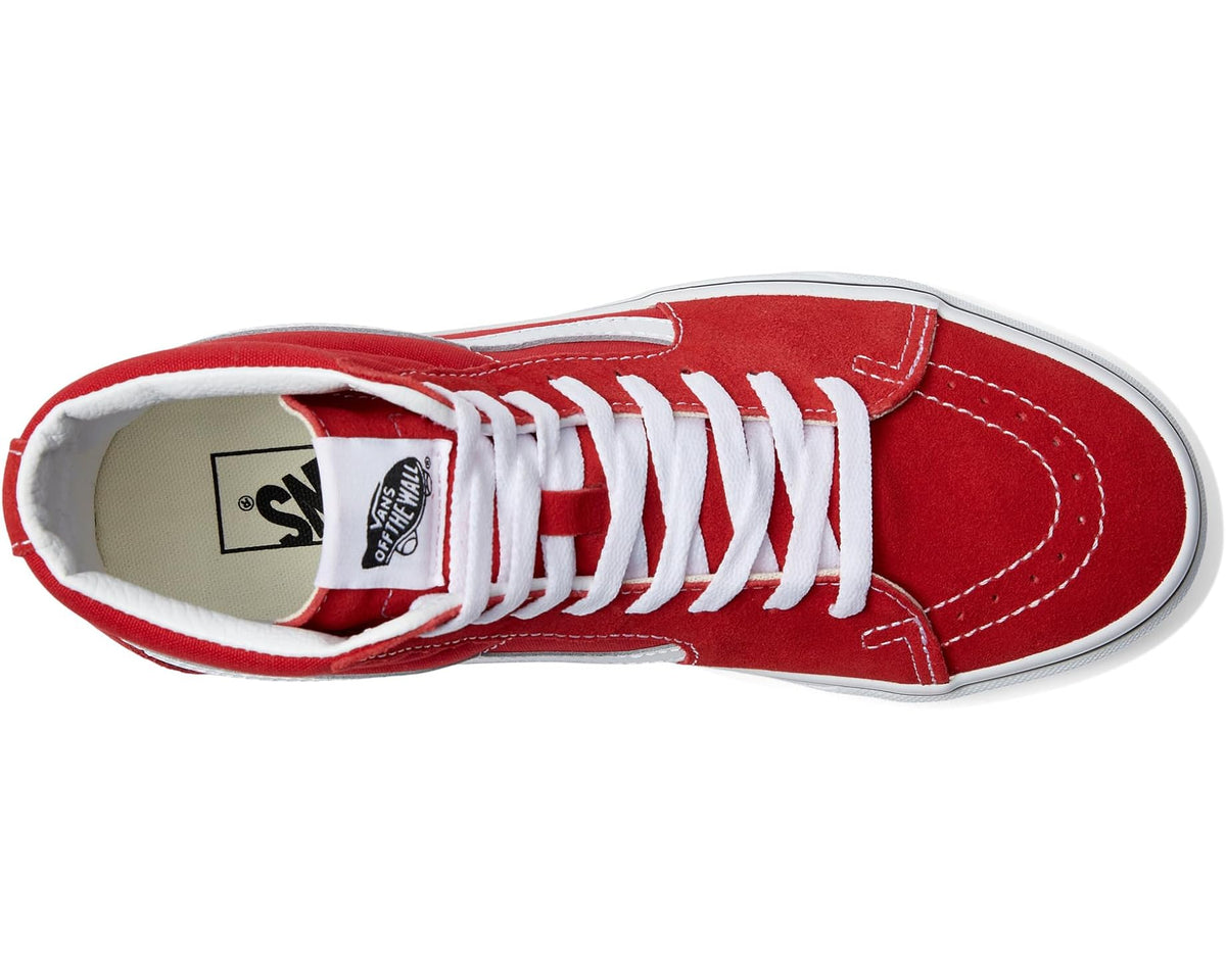 Unisex Vans SK8-Hi Racing Red/True White