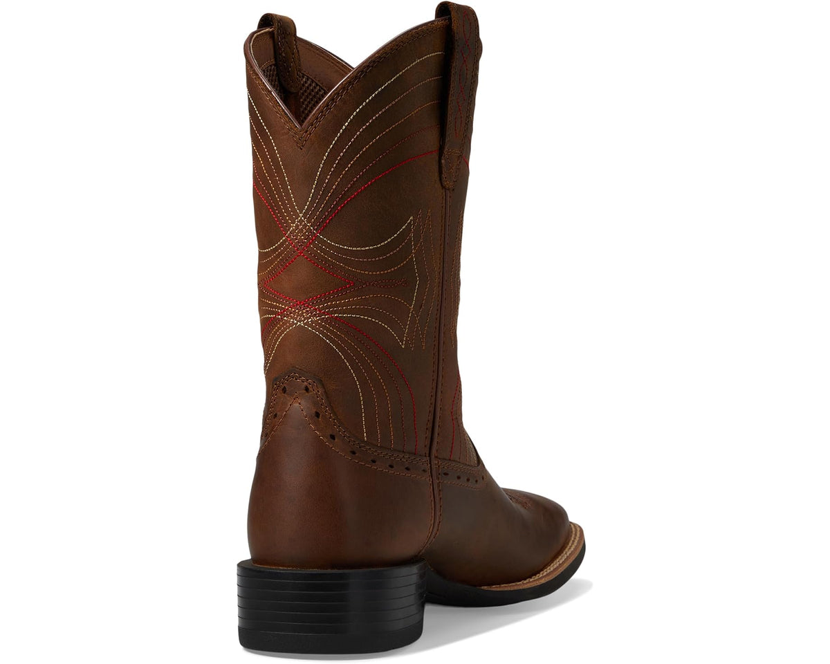 Unisex Ariat Sport Wide Square Toe Distressed Brown
