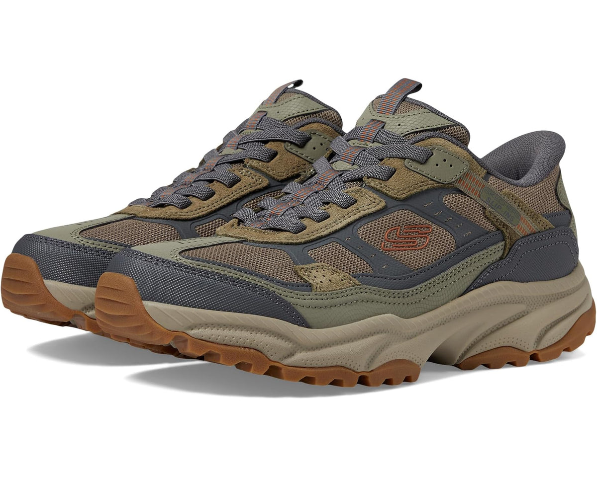 Men's SKECHERS Vigor AT Hands Free Slip-In Sneaker Olive/Gray