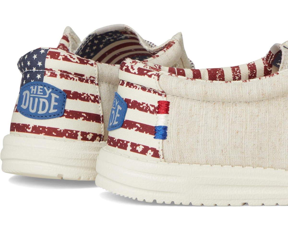 Unisex Hey Dude Wally Patriotic Off-White Patriotic