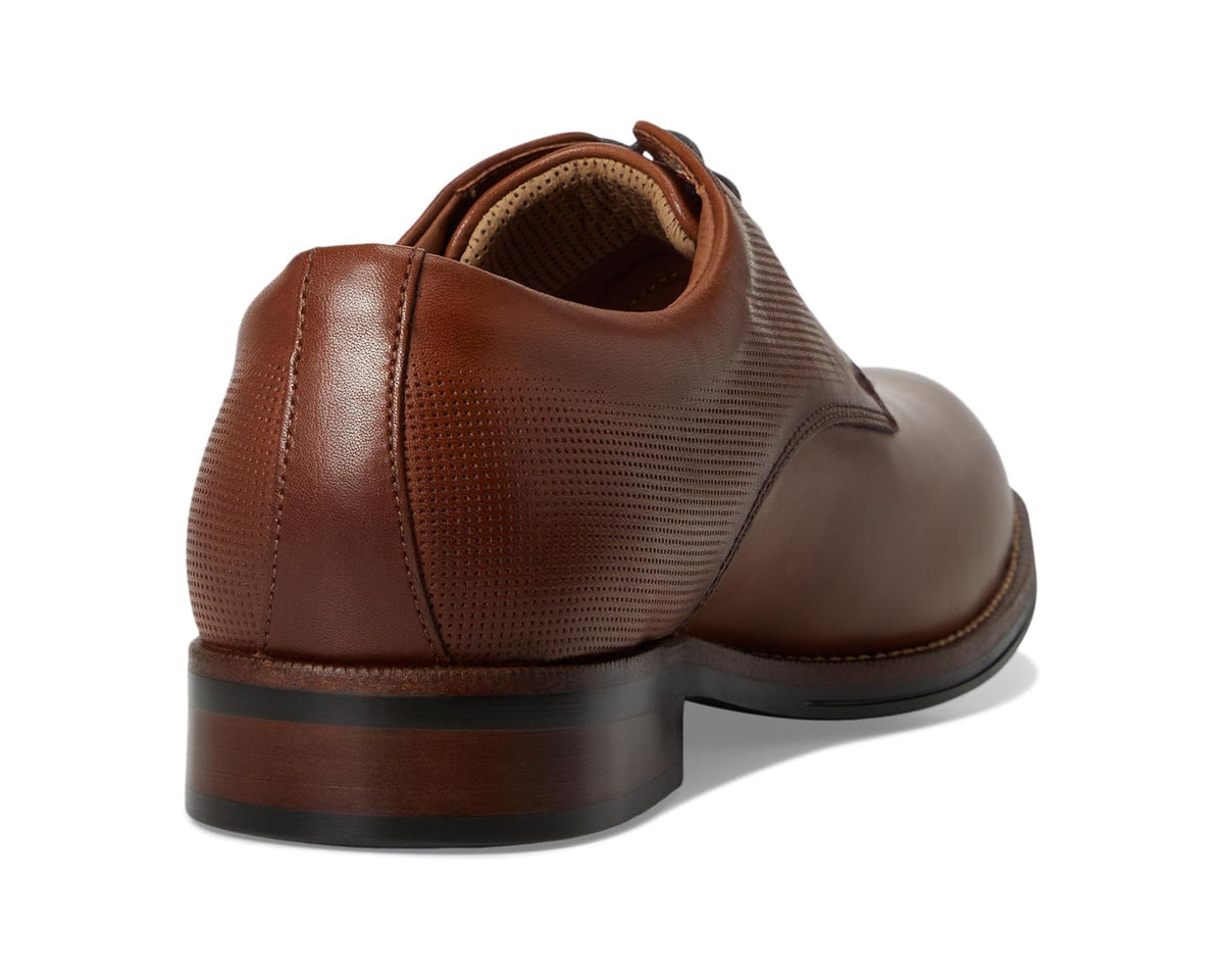 Men's Johnston & Murphy Xc Copley Plain Toe Cognac Waterproof Embossed Full Grain