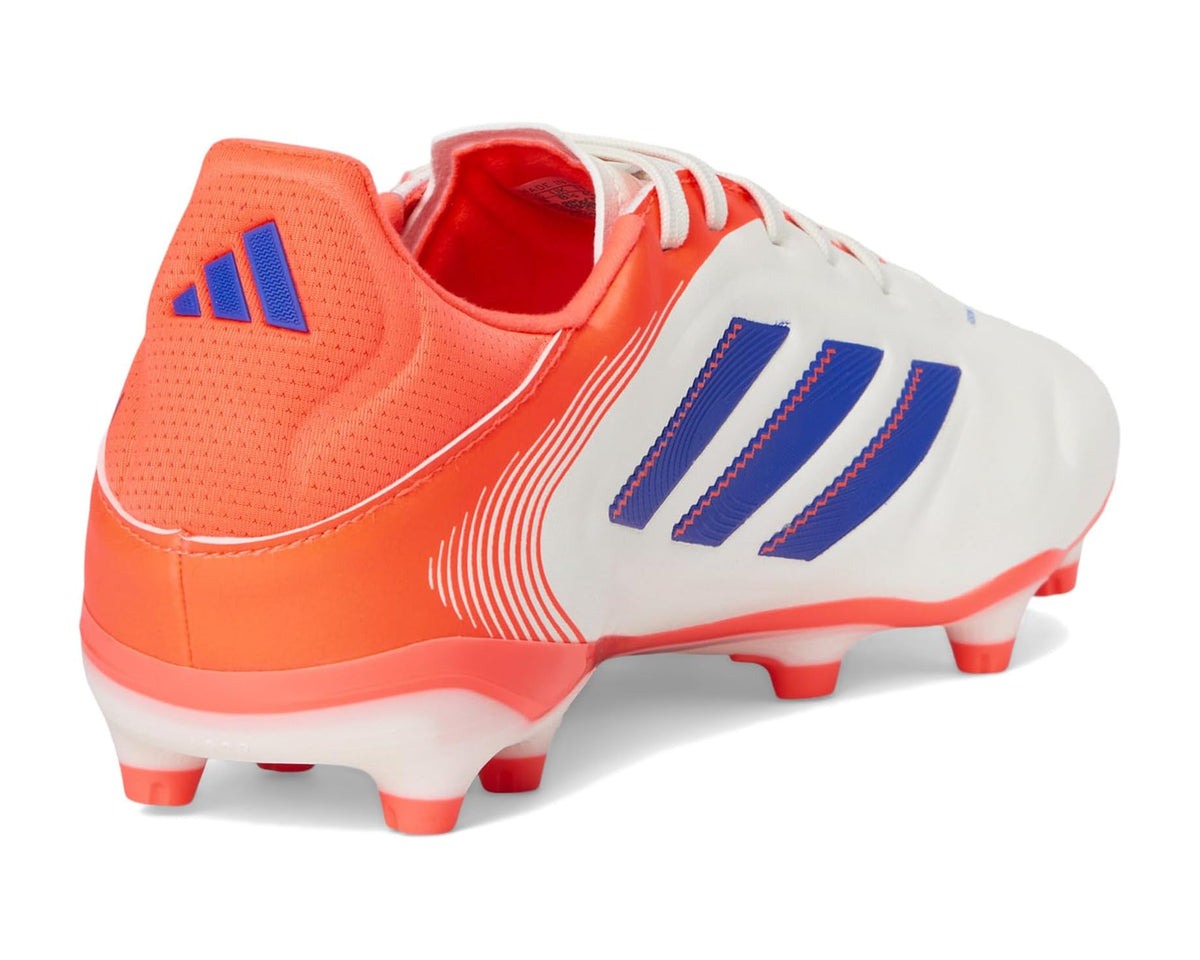 Unisex adidas Copa League Pure 3 Firm/Multi Ground Soccer Cleats Off White/Lucid Blue/Signal Coral