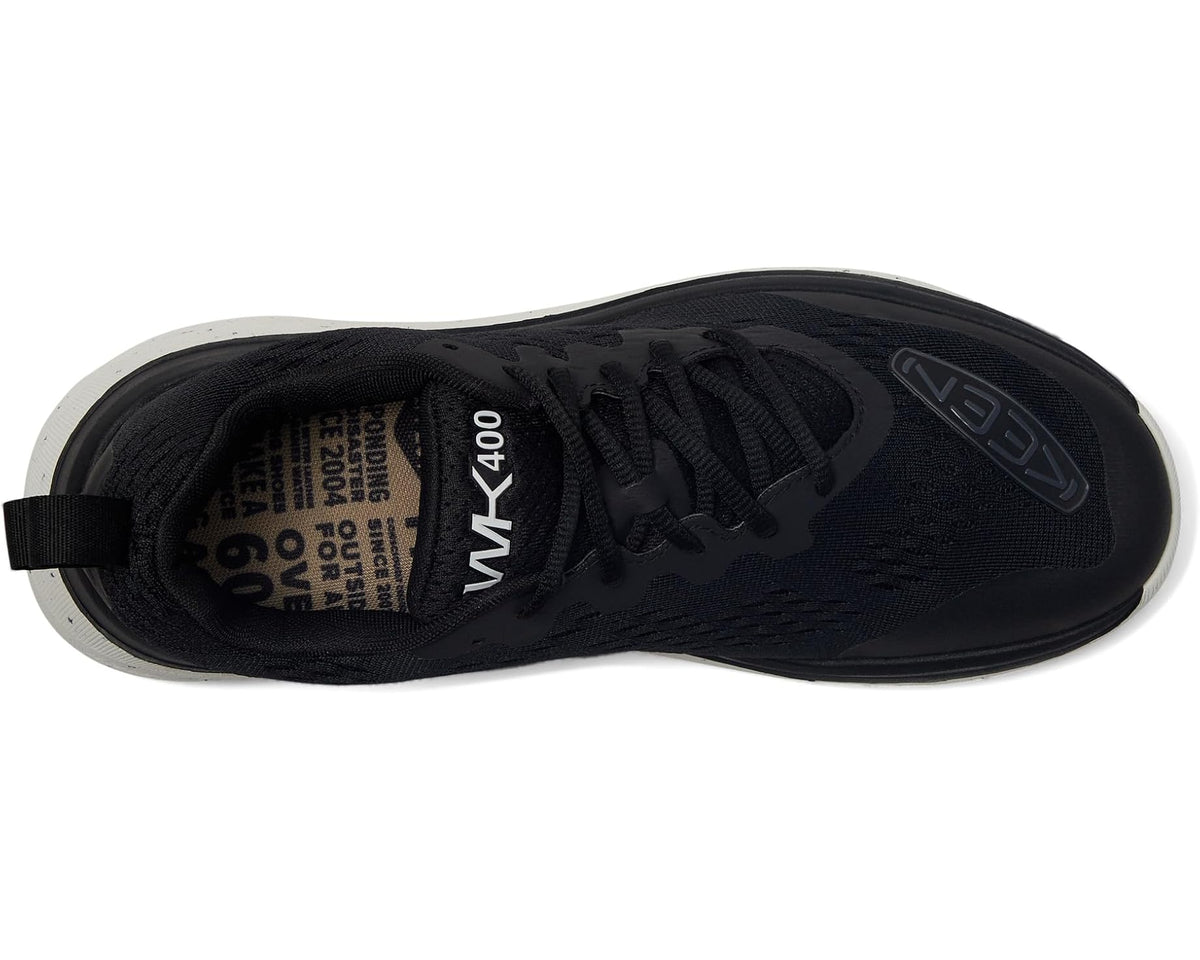 Men's KEEN WK400 Performance Breathable Walking Black/White