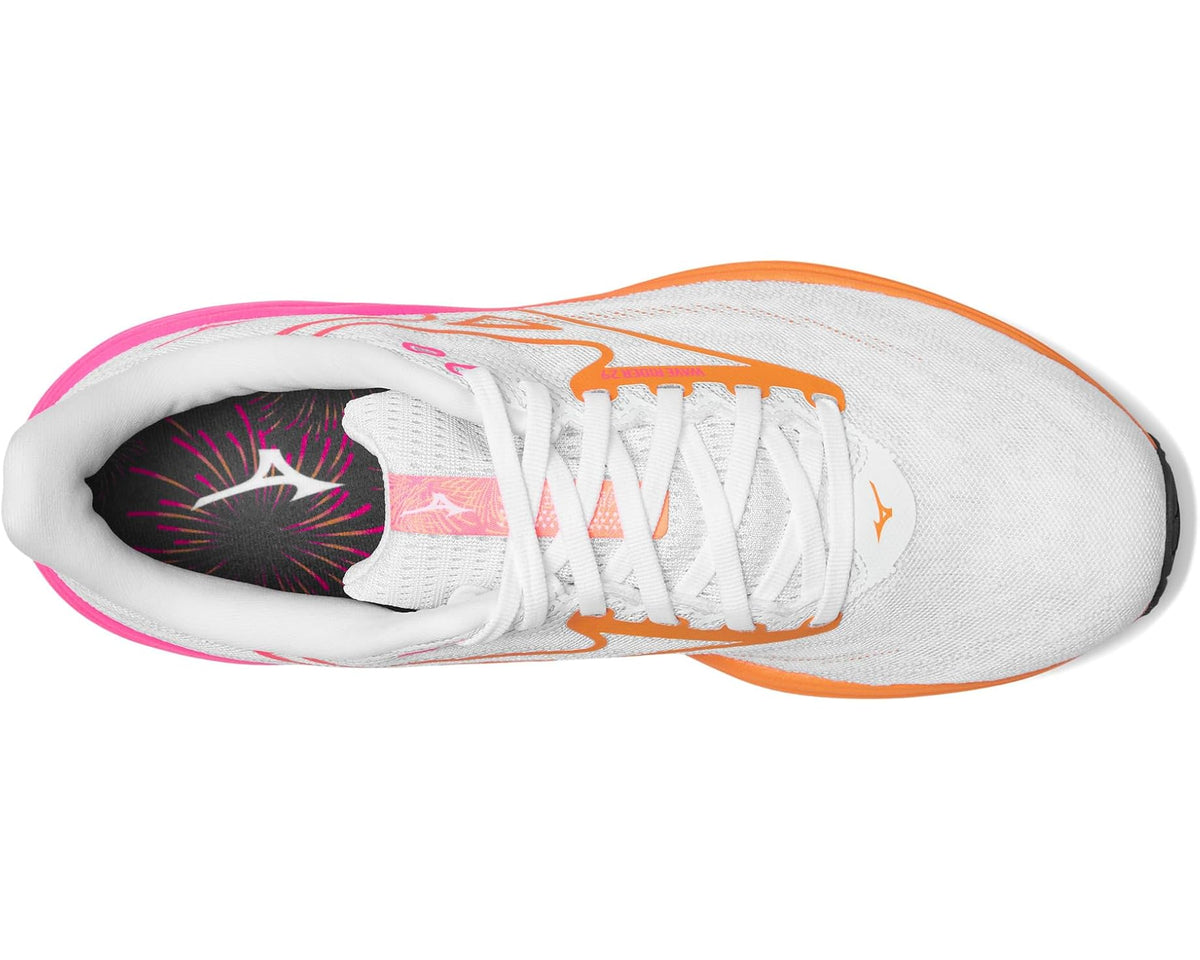 Unisex Mizuno Wave Rider 29 Hanabi White/Tang Orange