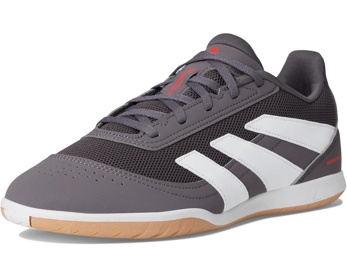 Unisex adidas Predator Club Indoor Sala Soccer Cleats Grey Strata/White/Lucid Red