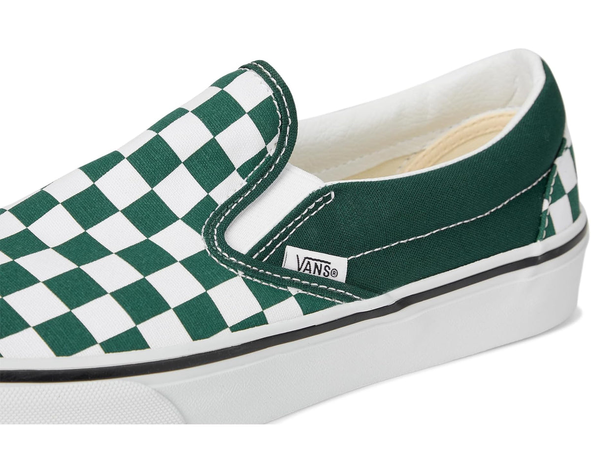 Unisex Vans Classic Slip-On Checkerboard Color Theory Checkerboard Emerald