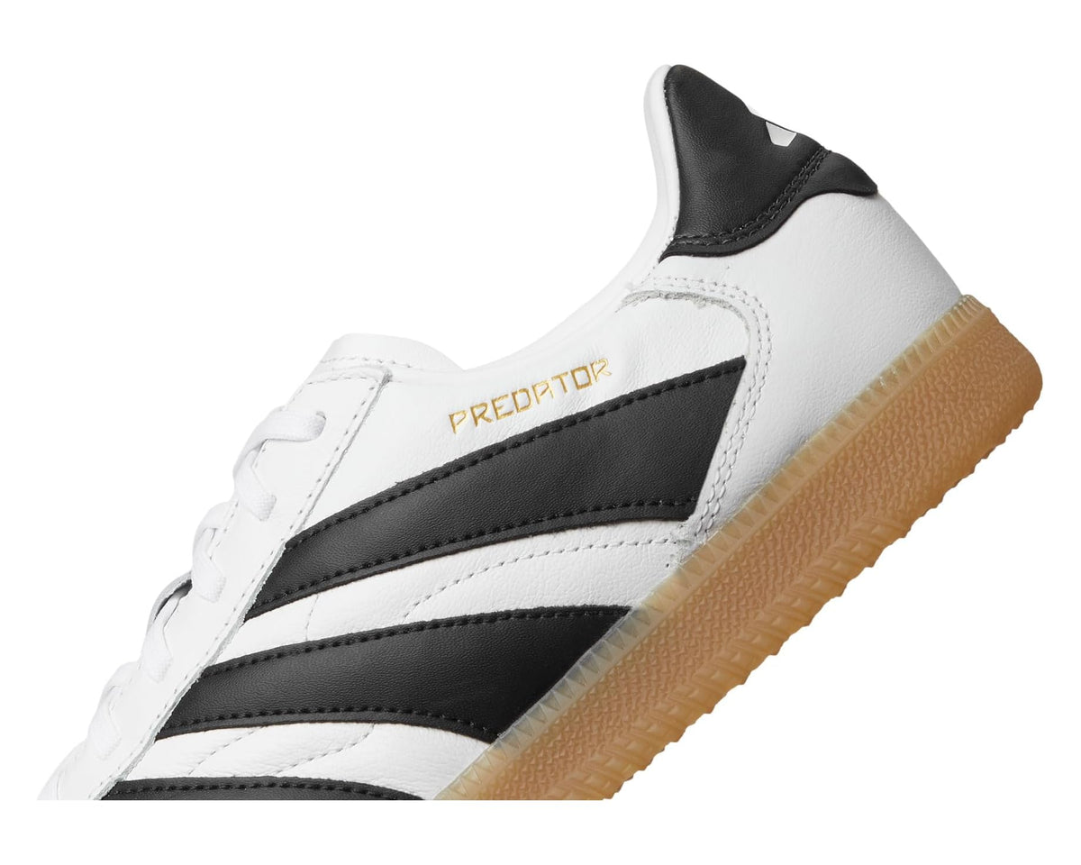 Unisex adidas Predator Freestyle Indoor Soccer Cleats White/Black/Gold Metallic