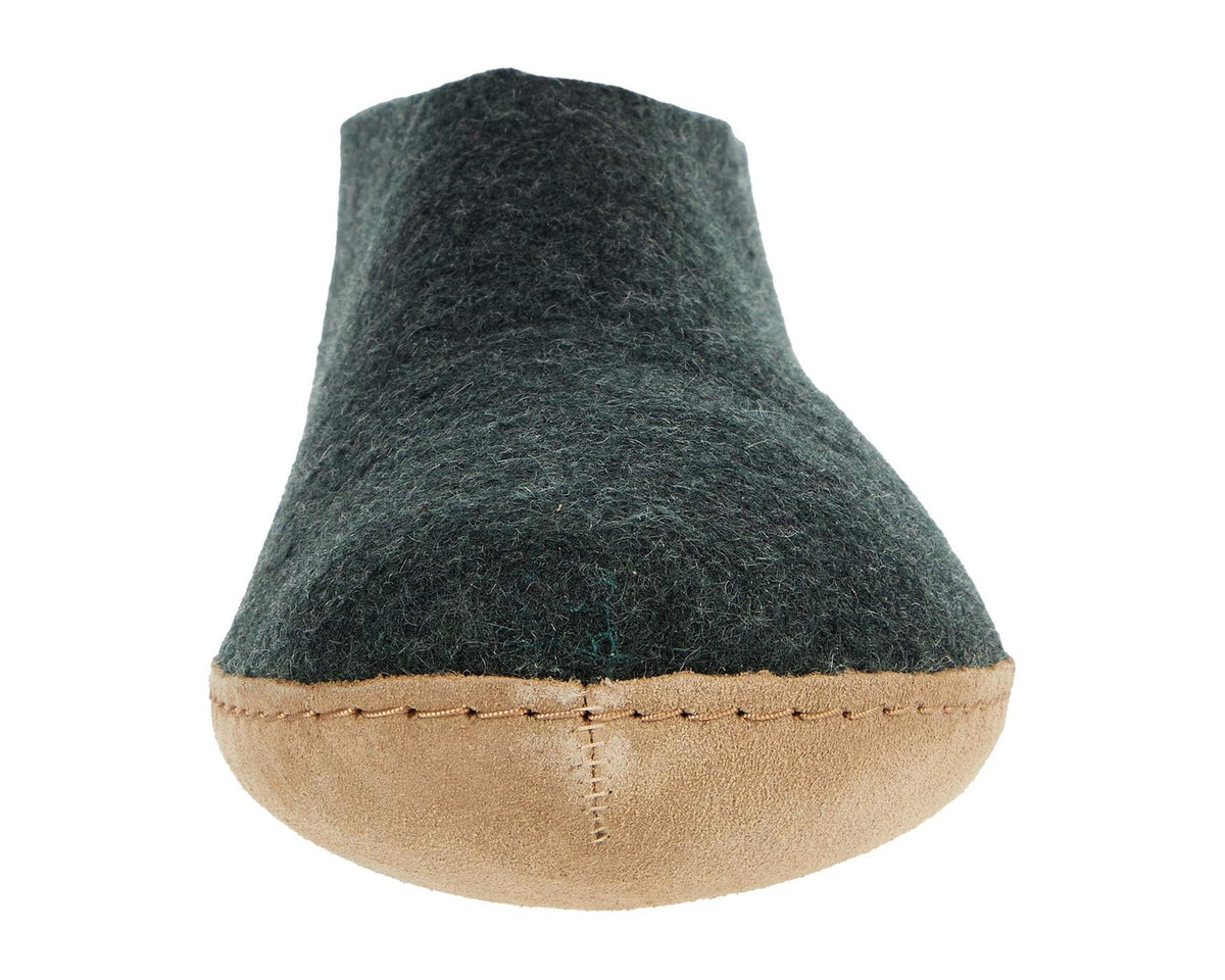 Unisex Glerups Wool Shoe Leather Outsole Forest