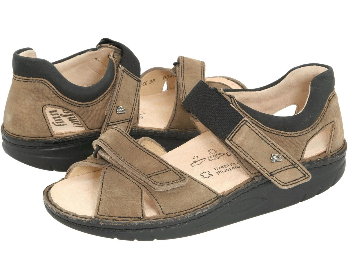 Unisex Finn Comfort Samara - 1560 Mud/Black Leather