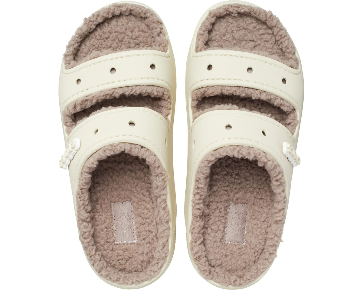 Unisex Crocs Classic Cozzzy Sandals Bone/Mushroom