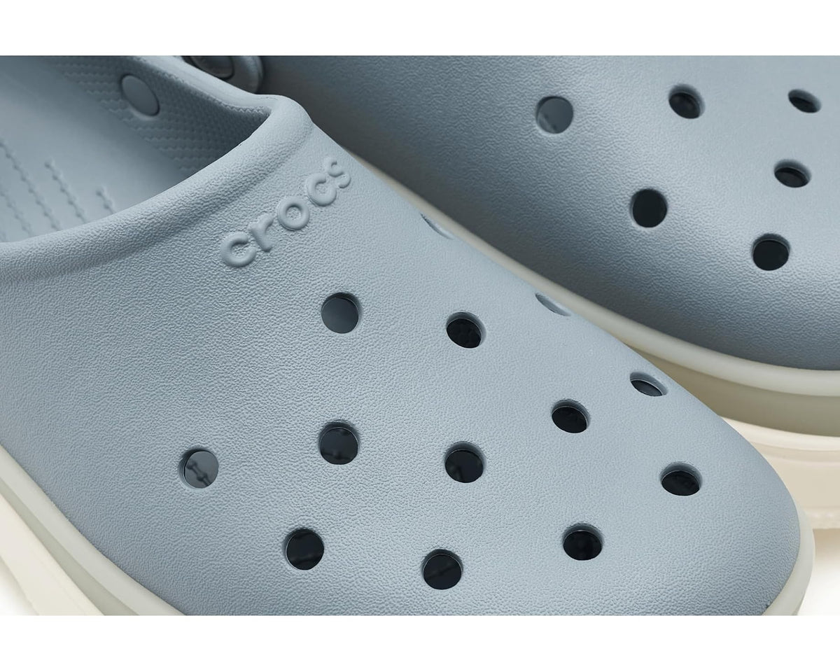 Unisex Crocs Classic Stacked Clogs, Platform Sneakers Frosted Concrete