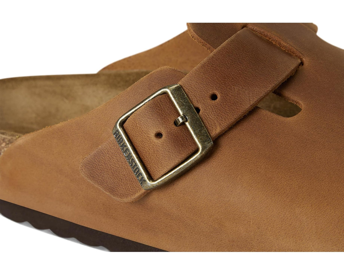 Unisex Birkenstock Boston - Oiled Leather (Unisex) Cognac
