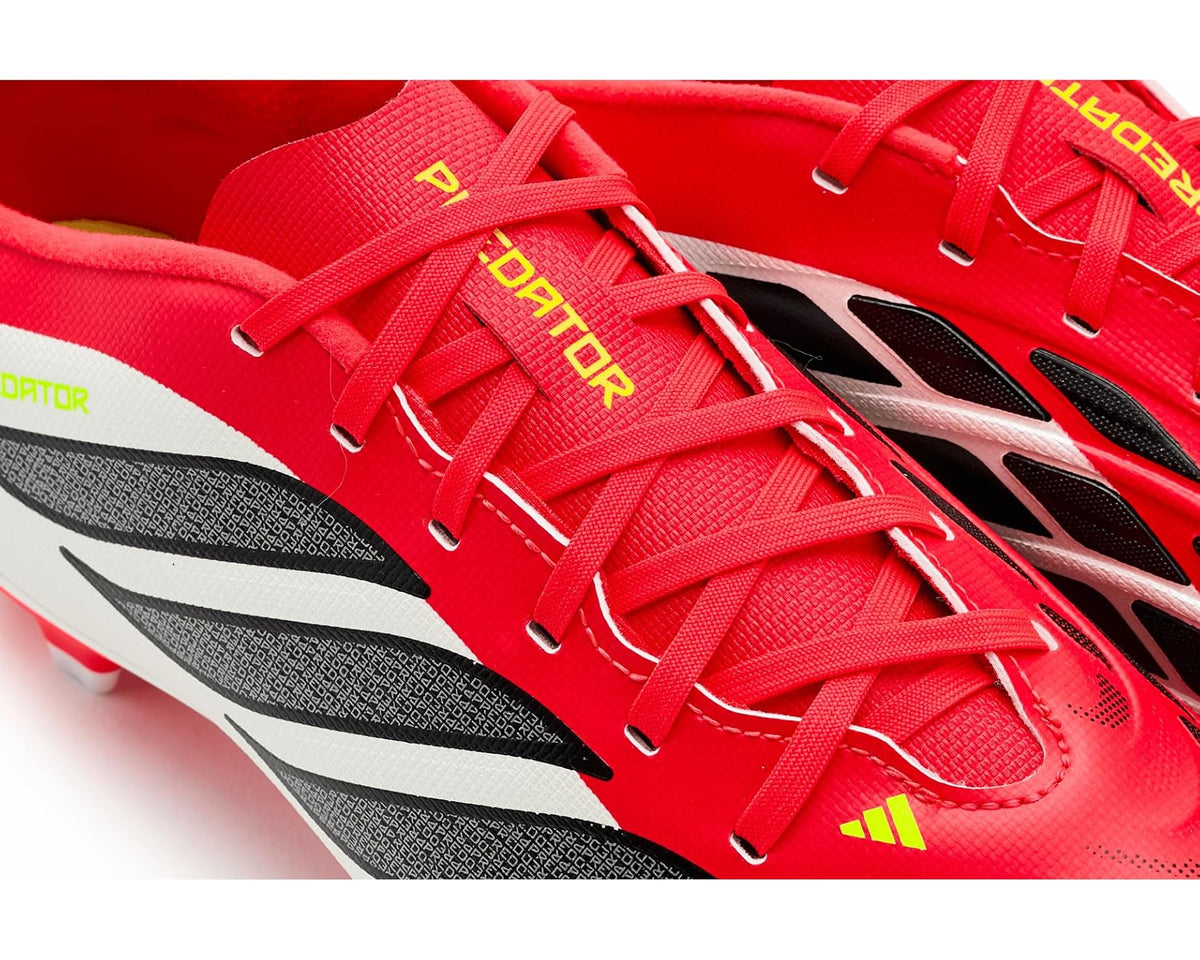 Unisex adidas Predator Club Fg/Mg Soccer Cleats Lucid Red/Black/White