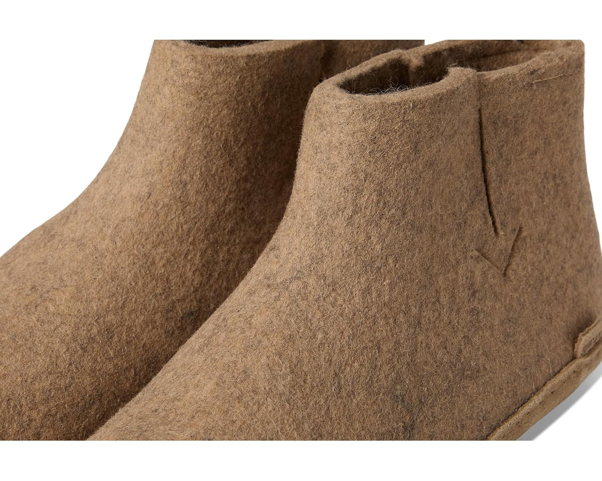 Unisex Glerups Wool Boot Leather Outsole Sand