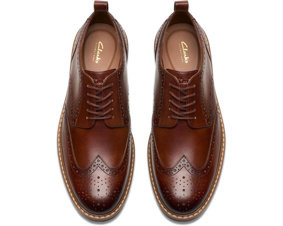 Men's Clarks Aldwin Limit Mid Tan Leather