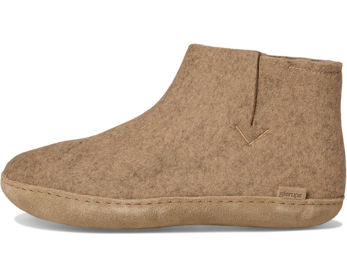 Unisex Glerups Wool Boot Leather Outsole Sand