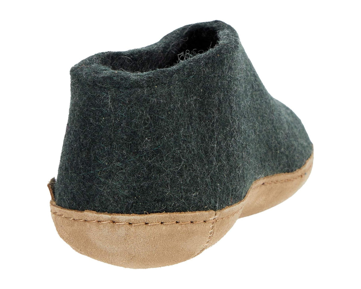 Unisex Glerups Wool Shoe Leather Outsole Forest