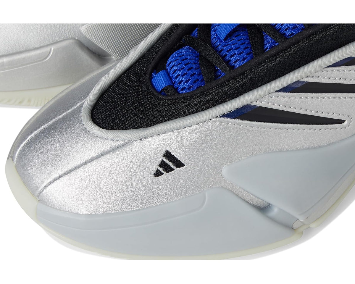 Unisex adidas Dame 9 Basketball Shoes Silver Metallic/Black/Lucid Blue